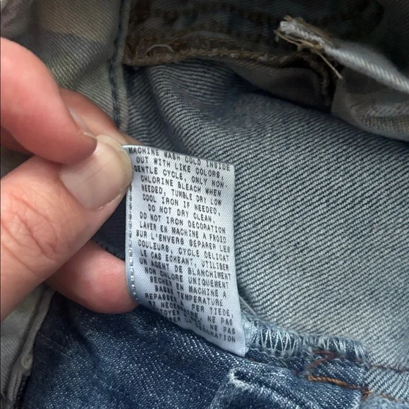 Guess | Vintage Y2K Stretch Light Blue Embellished Studded Skinny Jeans Size 27 - Picture 12 of 16